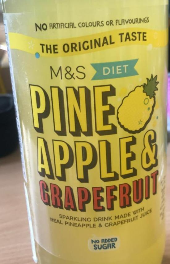 Fotografie - Diet Pineapple Grapefruit Sparkling Drink M&S