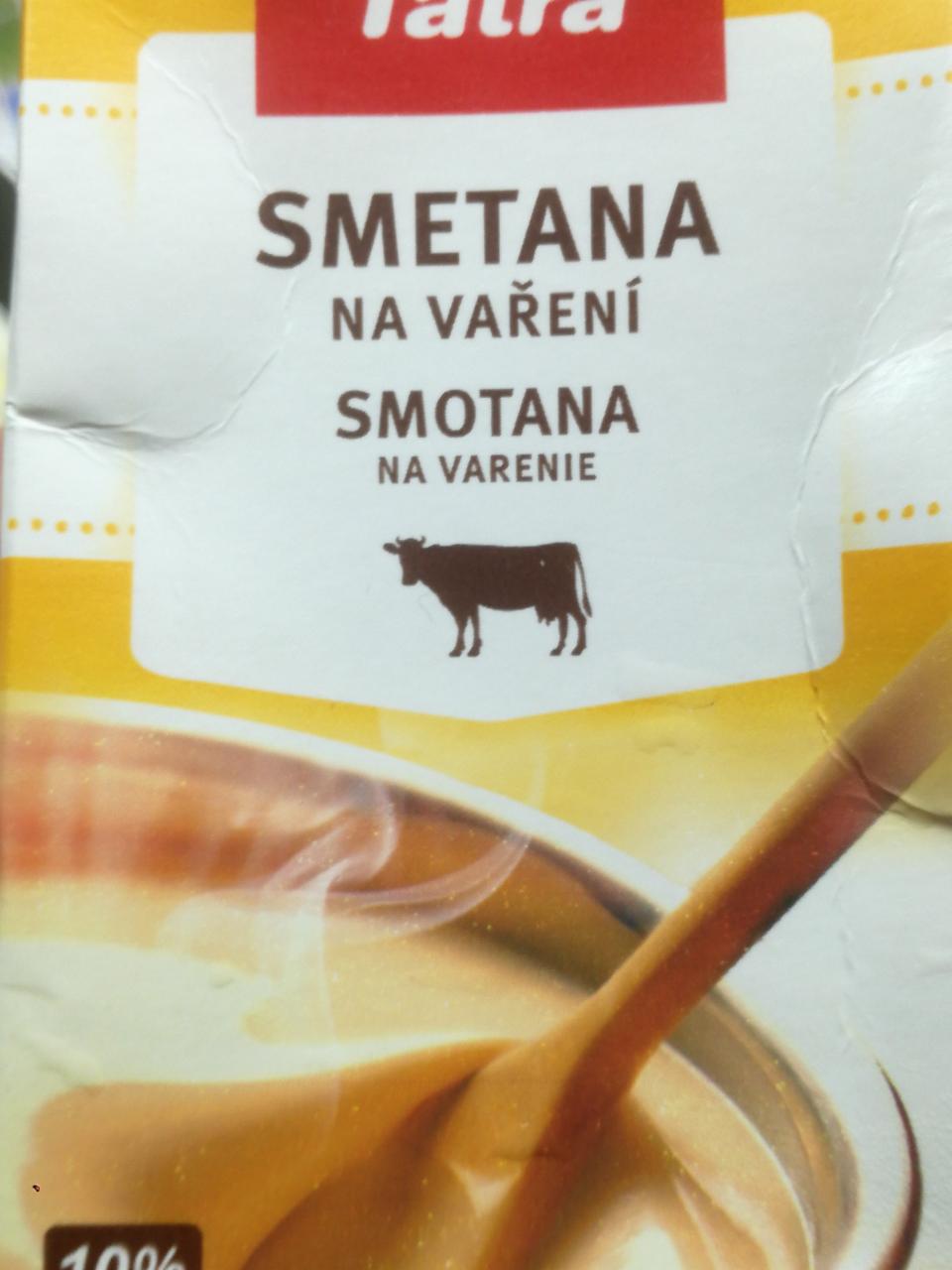Fotografie - Smetana na vaření 10% Tatra