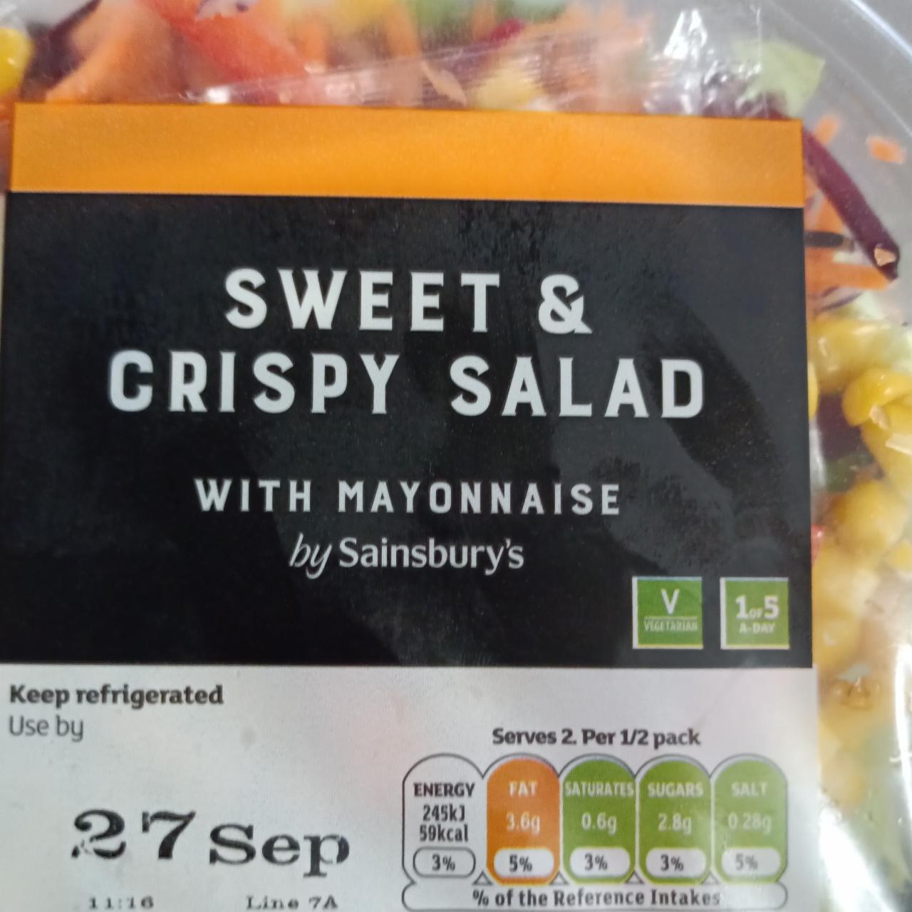 Fotografie - Sweet & crispy salad with mayonnaise Sainsbury's