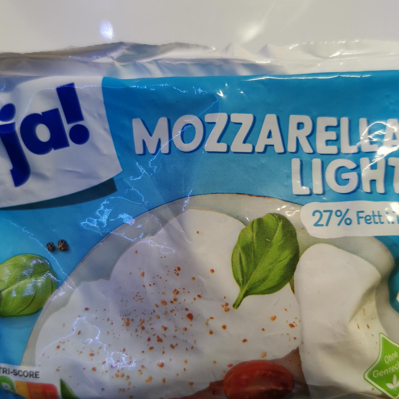 Fotografie - Mozzarella light 27% Fett Ja!