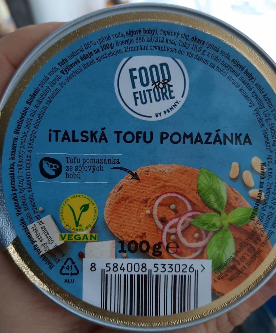 Fotografie - Italská tofu pomazánka Food for Future