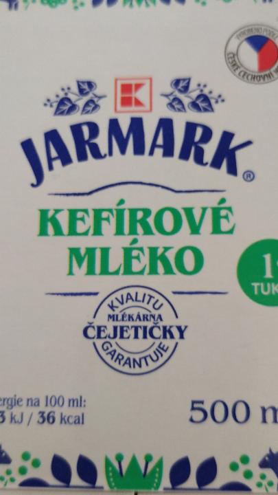 Fotografie - Kefírové mléko 1% tuku K-Jarmark