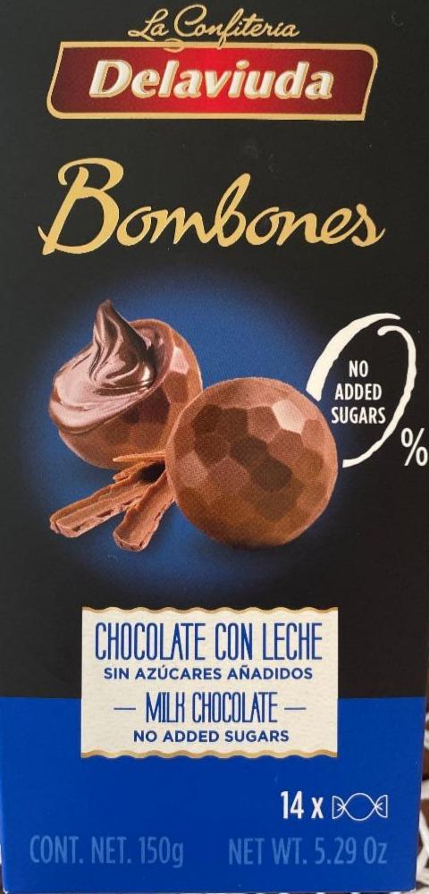 Fotografie - Bombones Chocolate con leche Delaviuda
