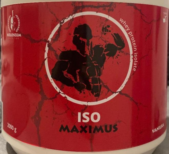 Fotografie - ISO Maximus Whey protein isolate vanilka Koloseum Nutrition