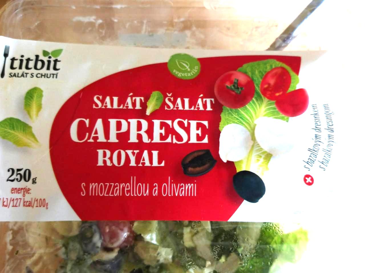 Fotografie - Salát Caprese royal s mozzarellou a olivami Titbit