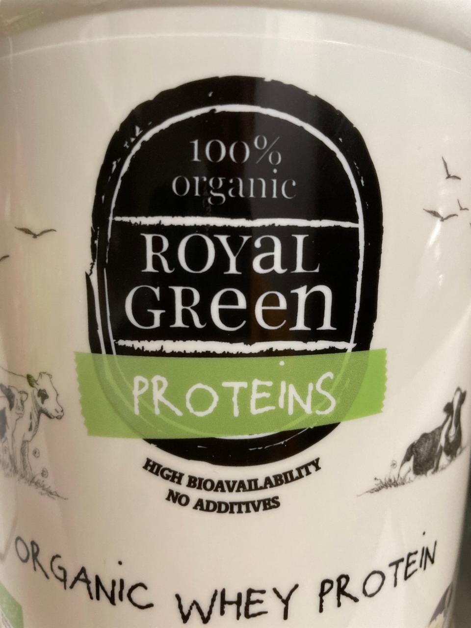 Fotografie - Organic Whey protein Royal green
