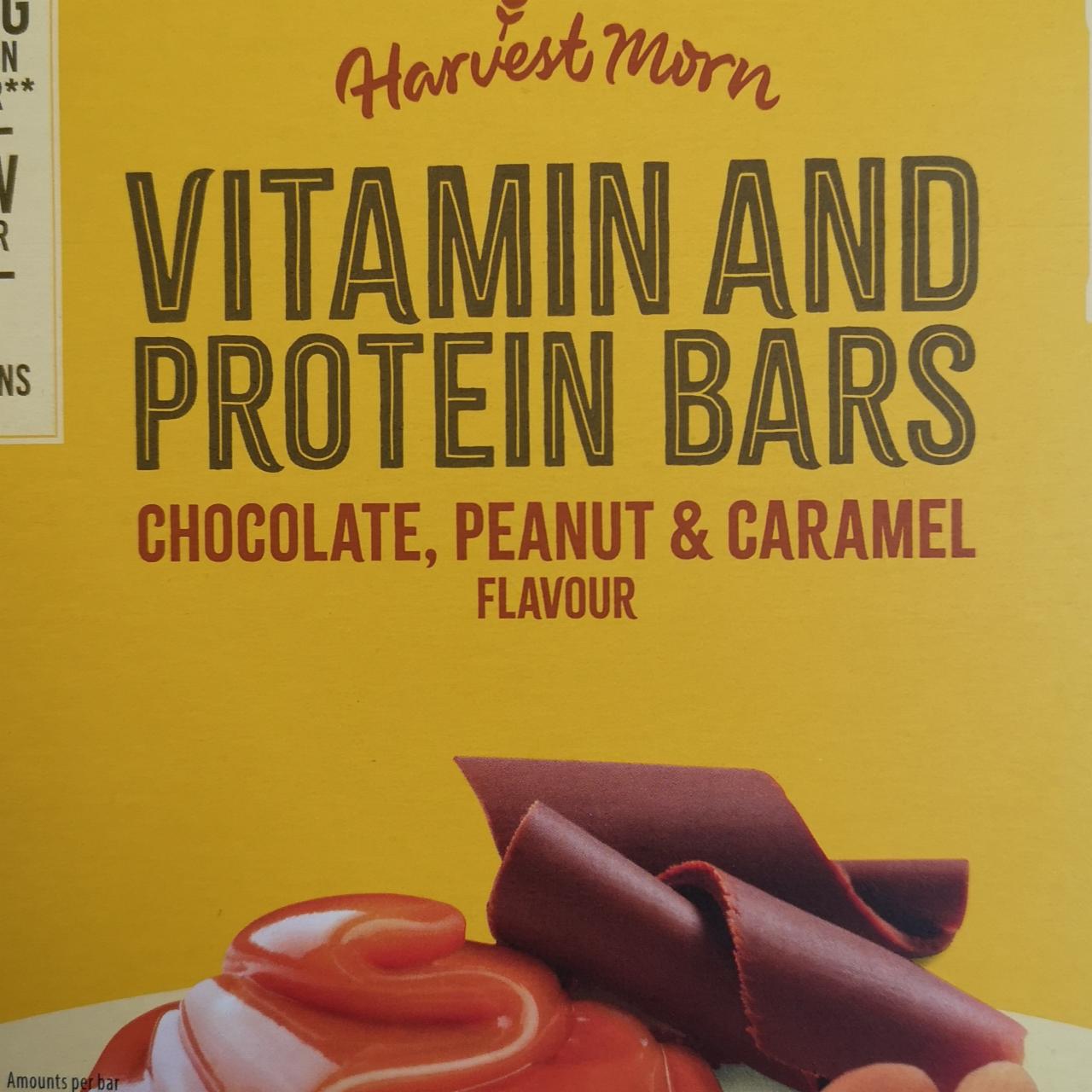 Fotografie - Vitamin and Protein Bar Chocolate, peanut & caramel flavour Harvest Morn