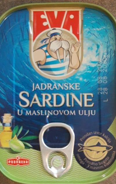 Fotografie - Jadranske Sardine u maslinovom ulju Eva