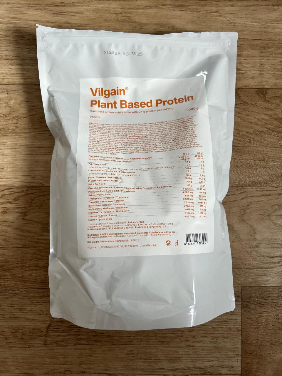 Fotografie - Plant Based Protein Vanilla Vilgain