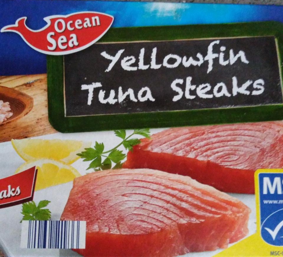 Fotografie - Tuna Steaks Yellowfin Ocean Sea