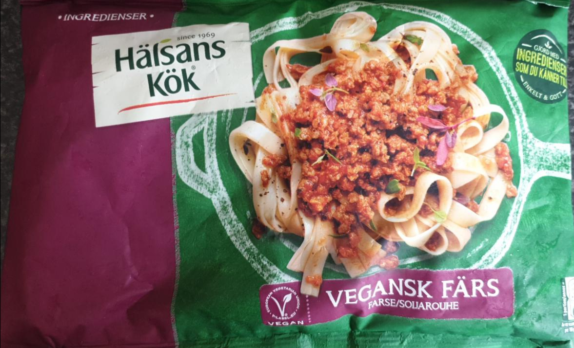 Fotografie - vegansk färs farse/soijarouhe Hälsans Kök