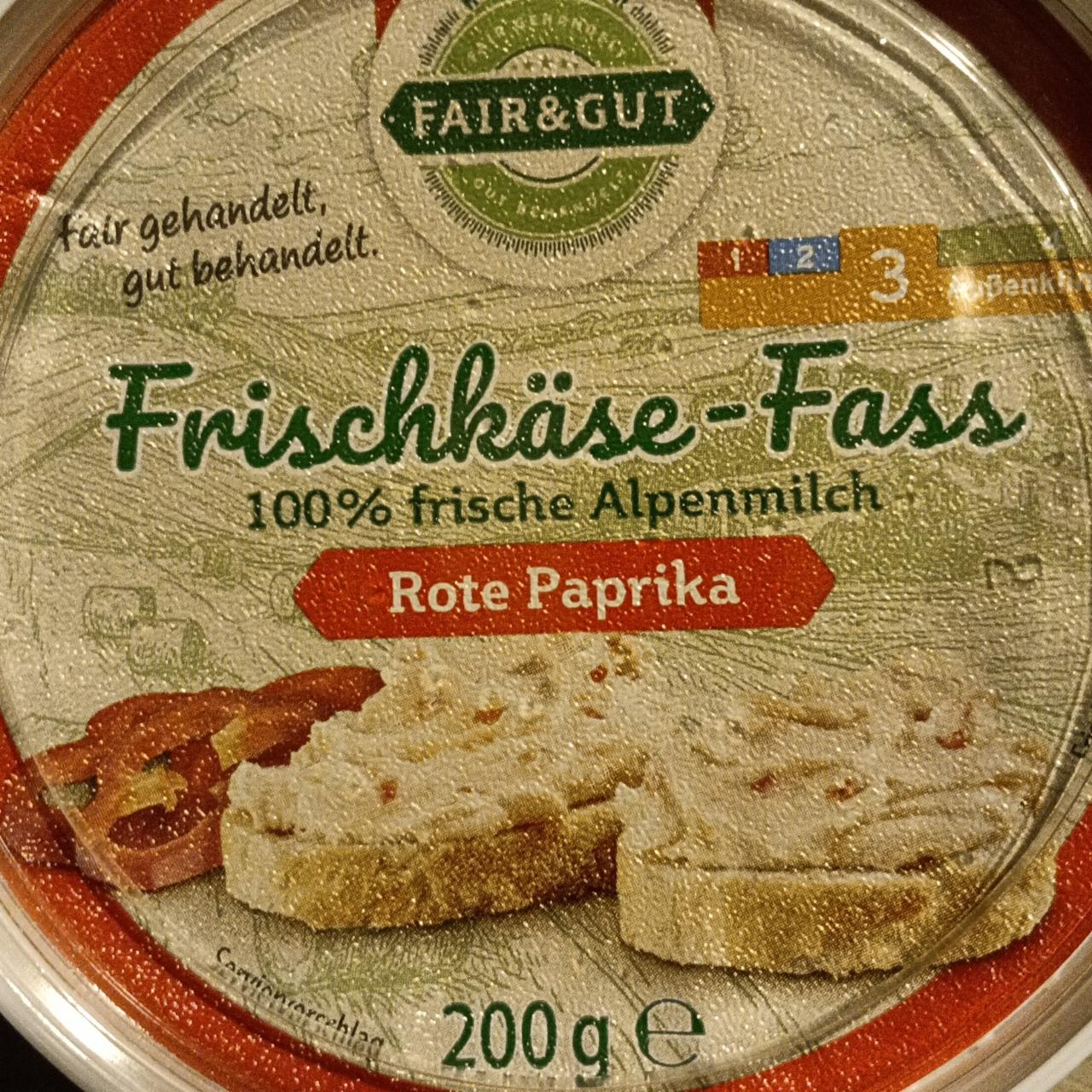 Fotografie - Frischkäse-Fass Rote Paprika Fair & Gut
