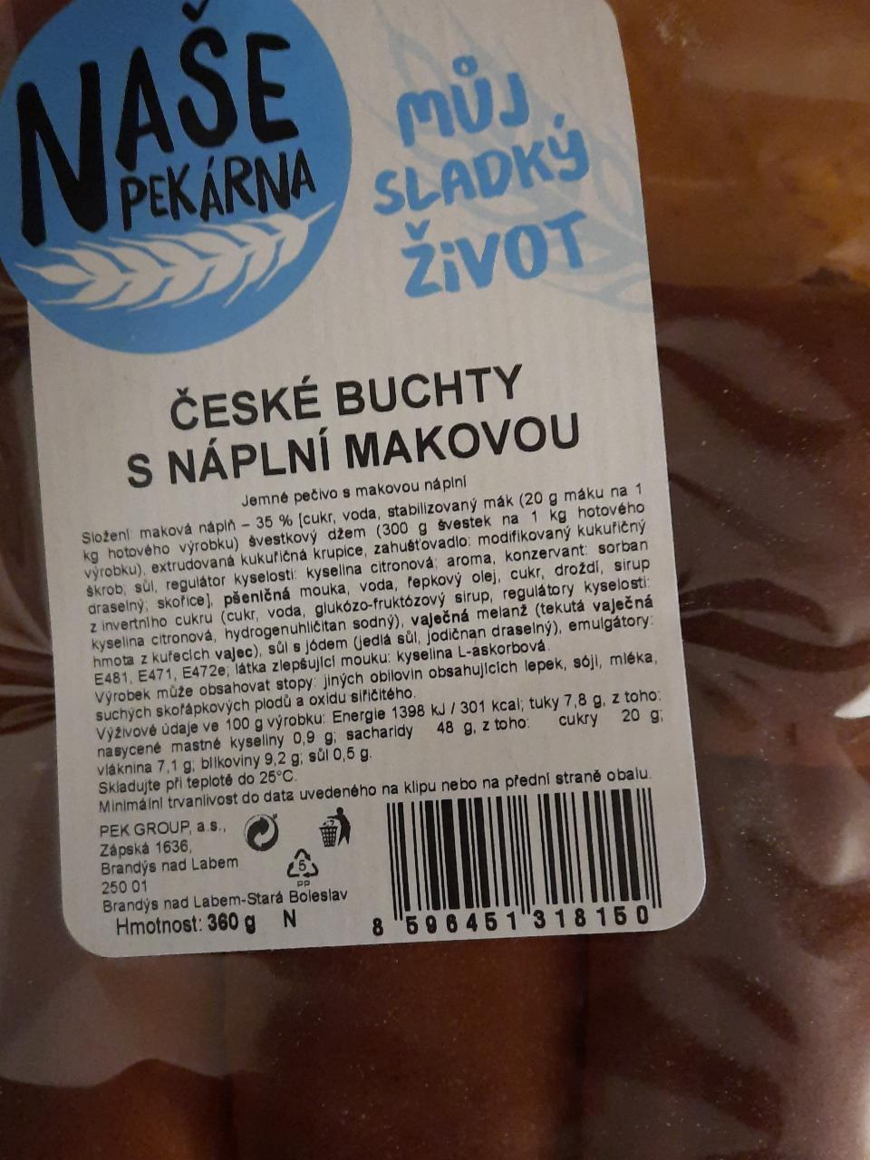 Fotografie - České buchty s náplní makovou Naše pekárna