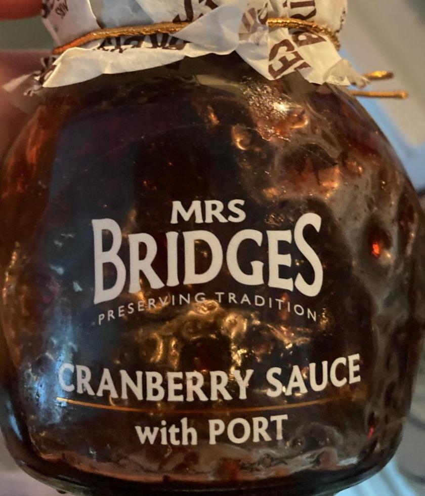 Fotografie - Cranberry sauce with port Mrs Bridges