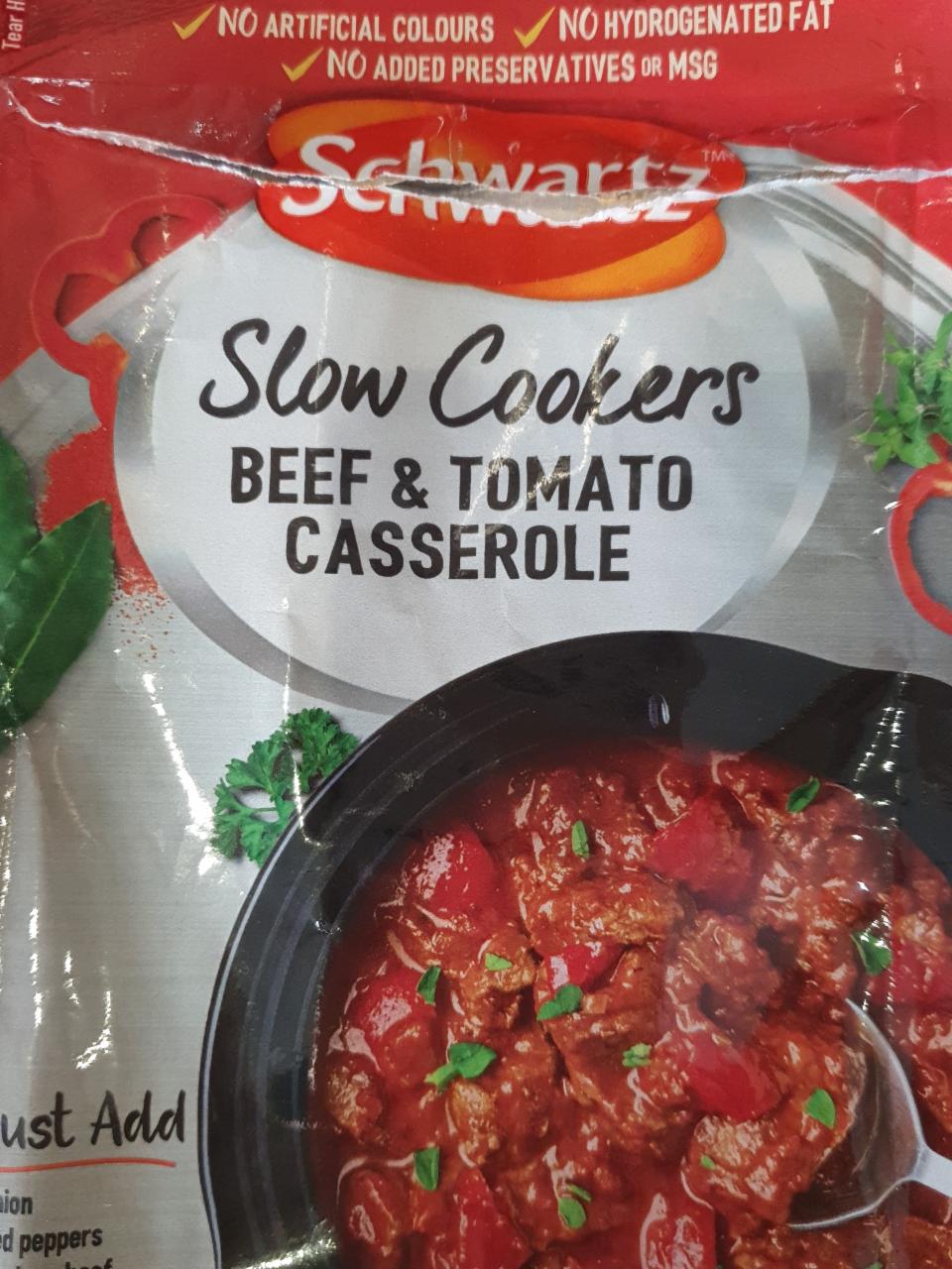 Fotografie - Slow Cookers Beef & Tomato Casserole Schwartz
