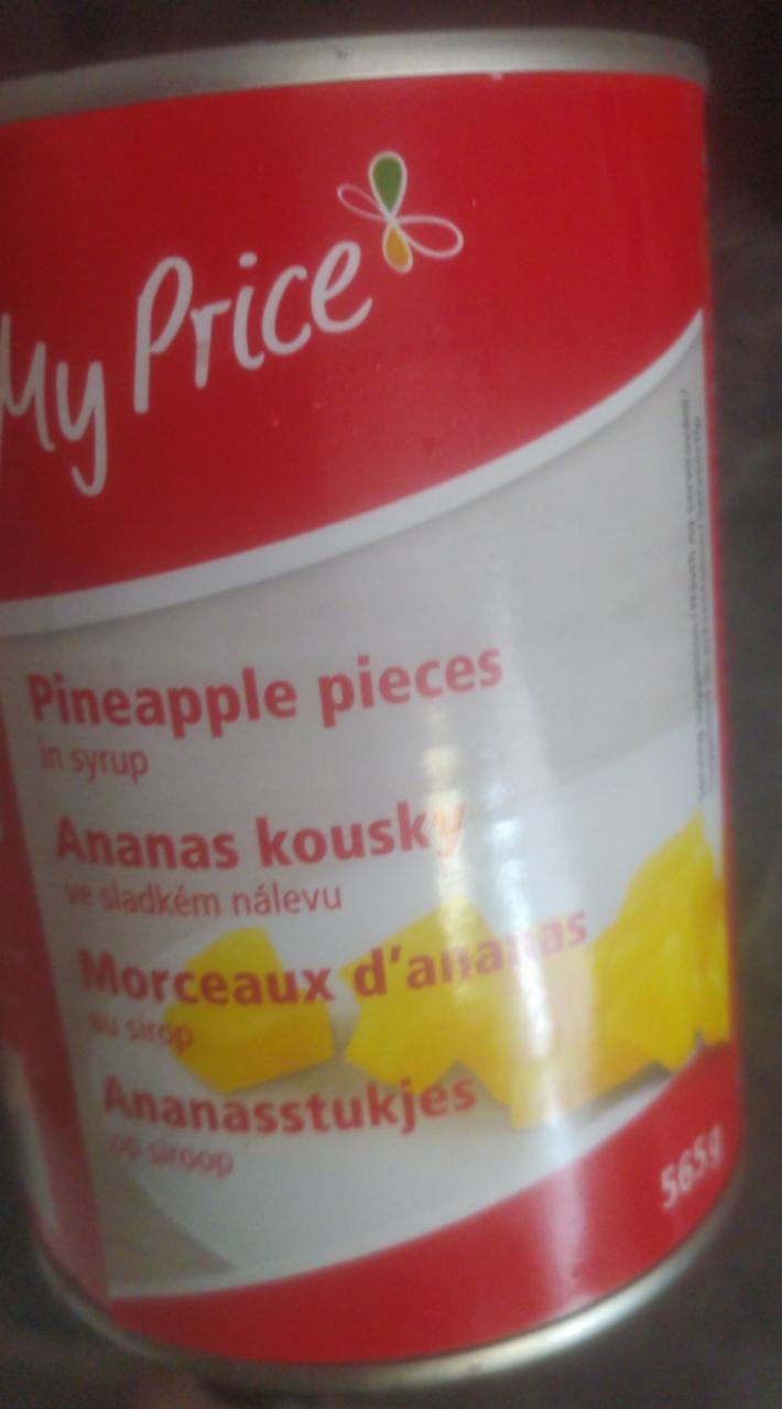 Fotografie - Ananas kousky ve sladkém nálevu My Price