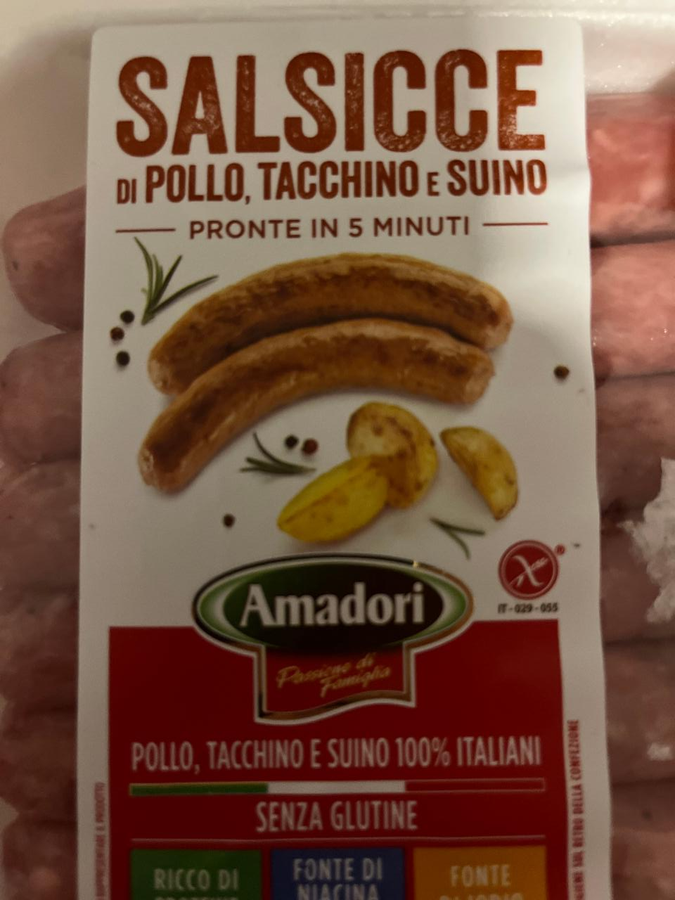 Fotografie - Salsicce di Pollo, Tacchino e Suino Amadori