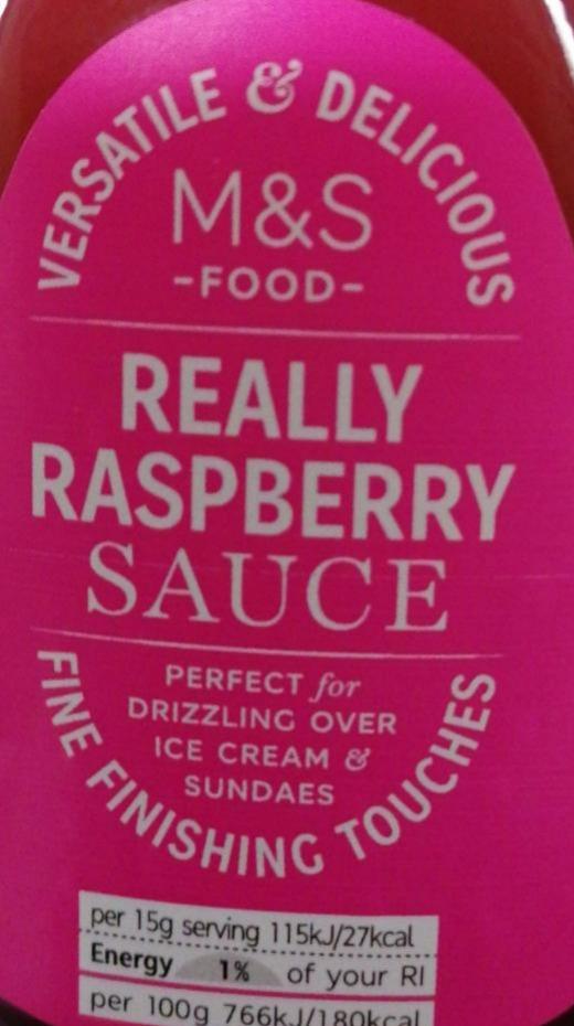 Fotografie - Really Raspberry sauce Marks&Spencer