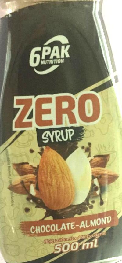 Fotografie - zero syrup chocolate-almond 6PAK Nutrition
