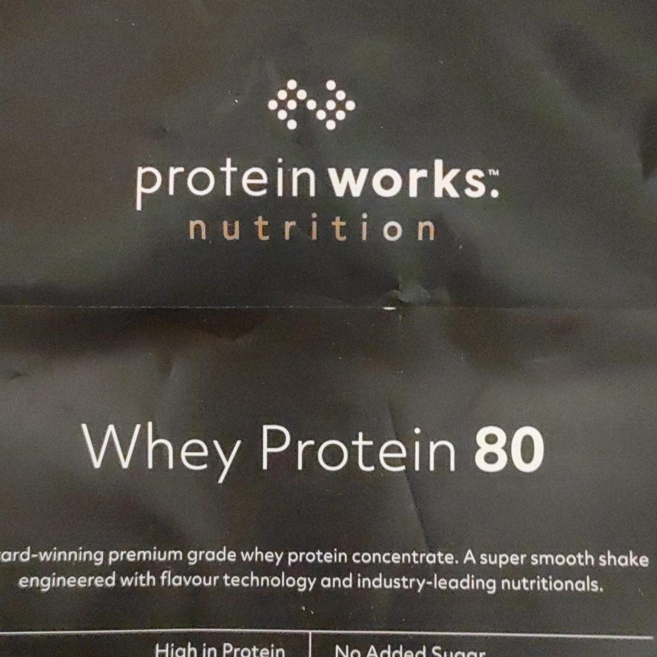 Fotografie - Whey protein 80 Chocolate protein works nutrition