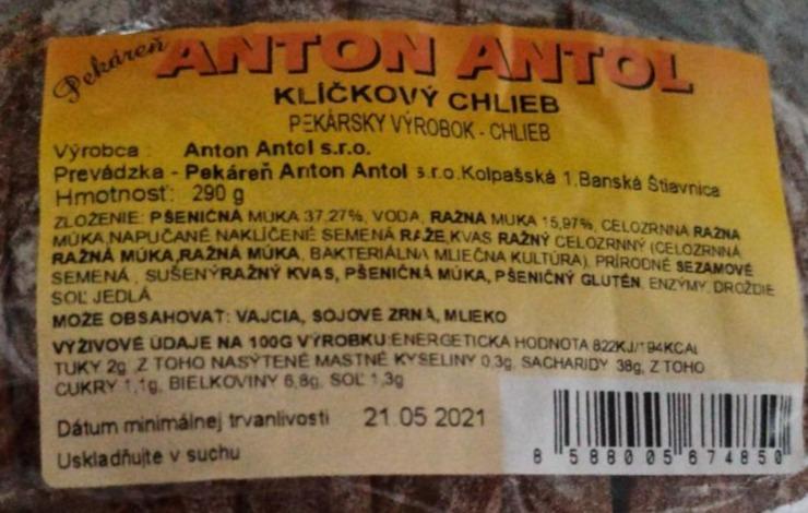 Fotografie - Klíčový chléb Anton Antol