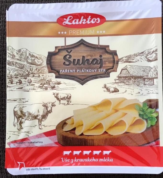 Fotografie - Šuhaj pařený plátkový sýr Laktos