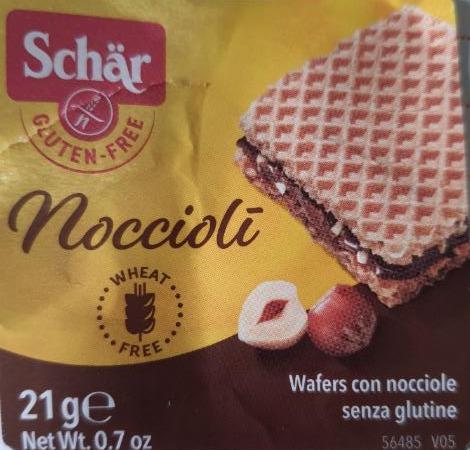 Fotografie - Schär Noccioli bezlepkové wafle s krémem z lískových oříšků