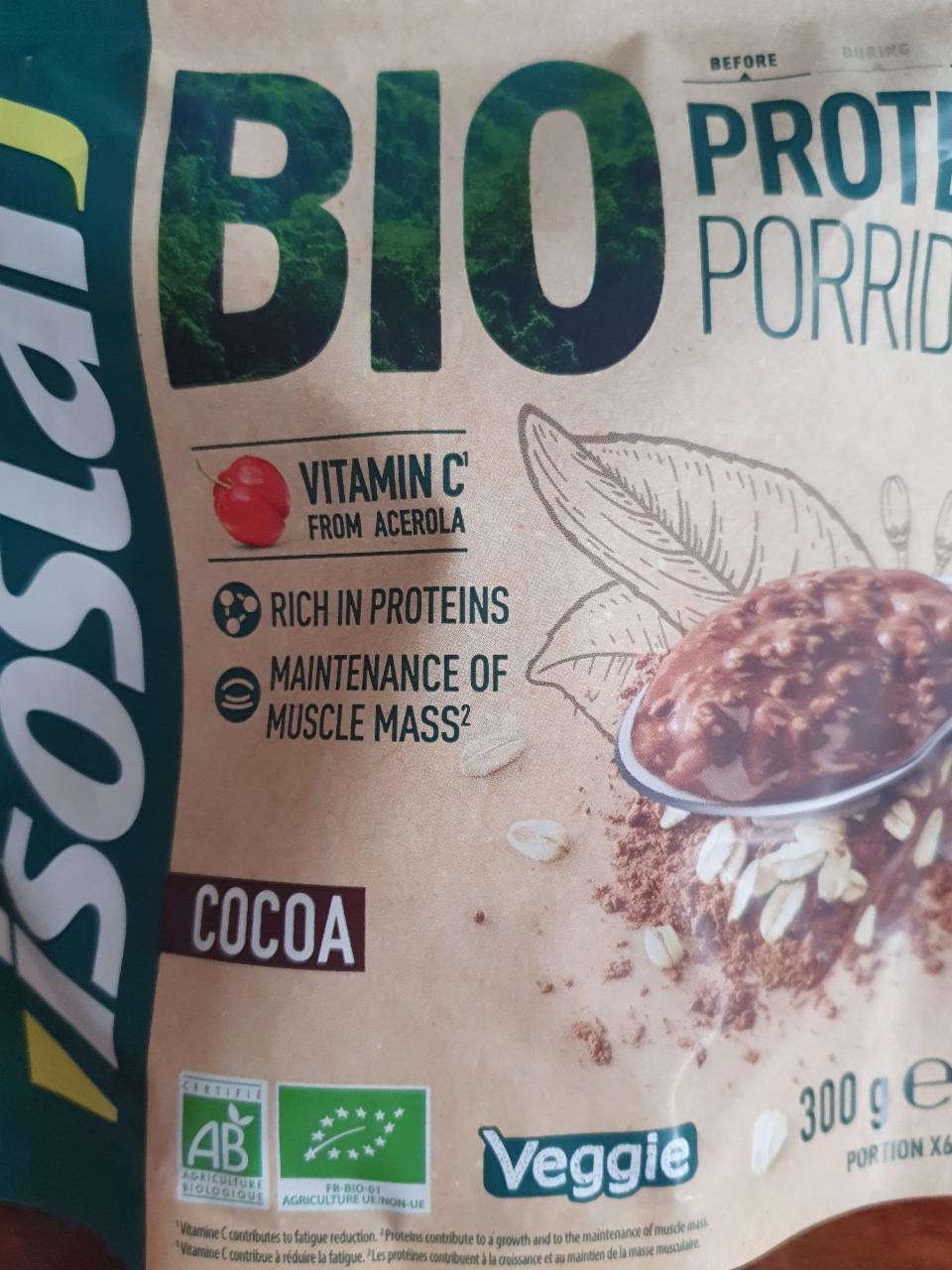 Fotografie - BIO Protein Porridge Cocoa Isostar