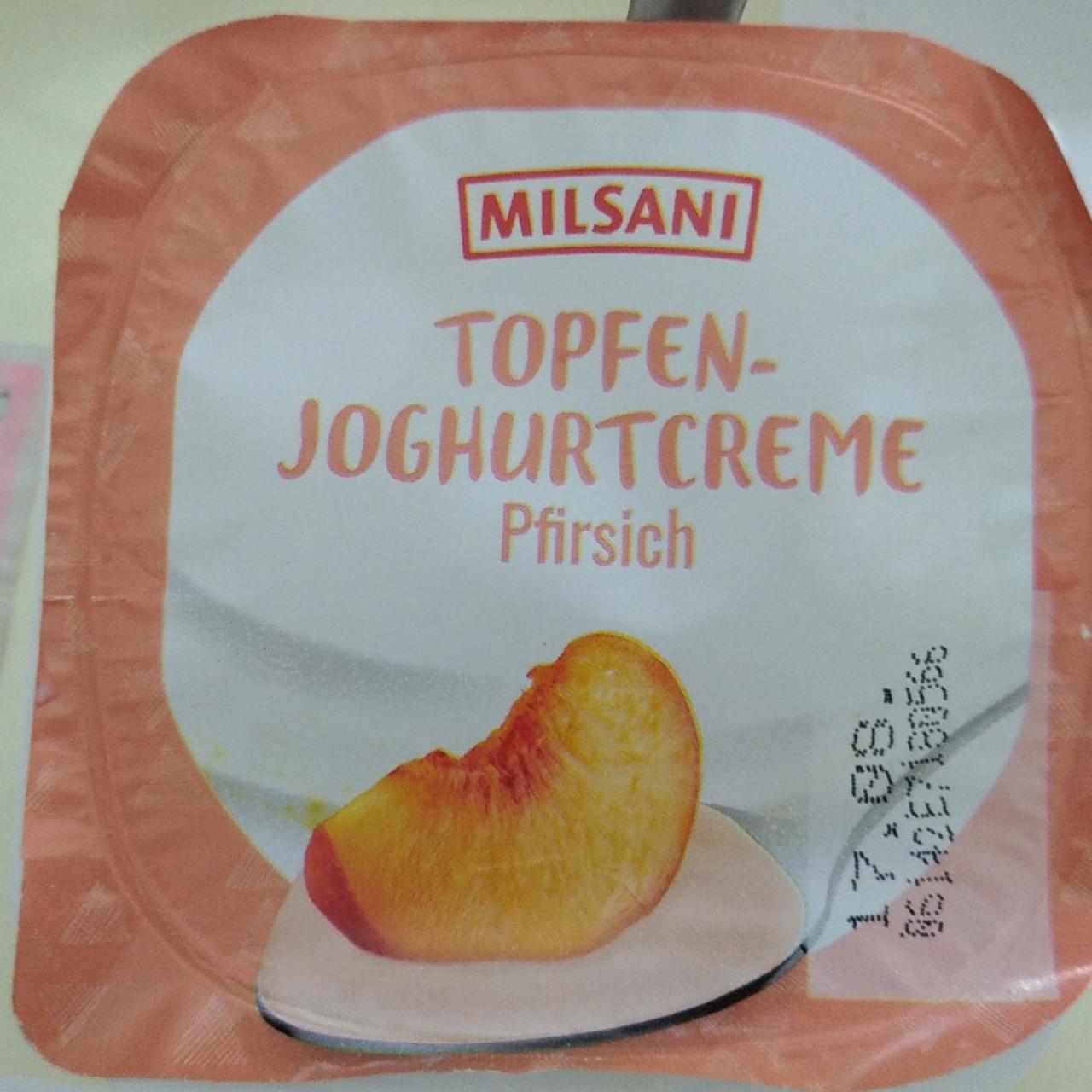 Fotografie - Topfen-Joghurtcreme Pfirsich Milsani