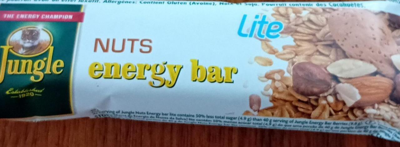 Fotografie - Nuts energy bar Lite Jungle