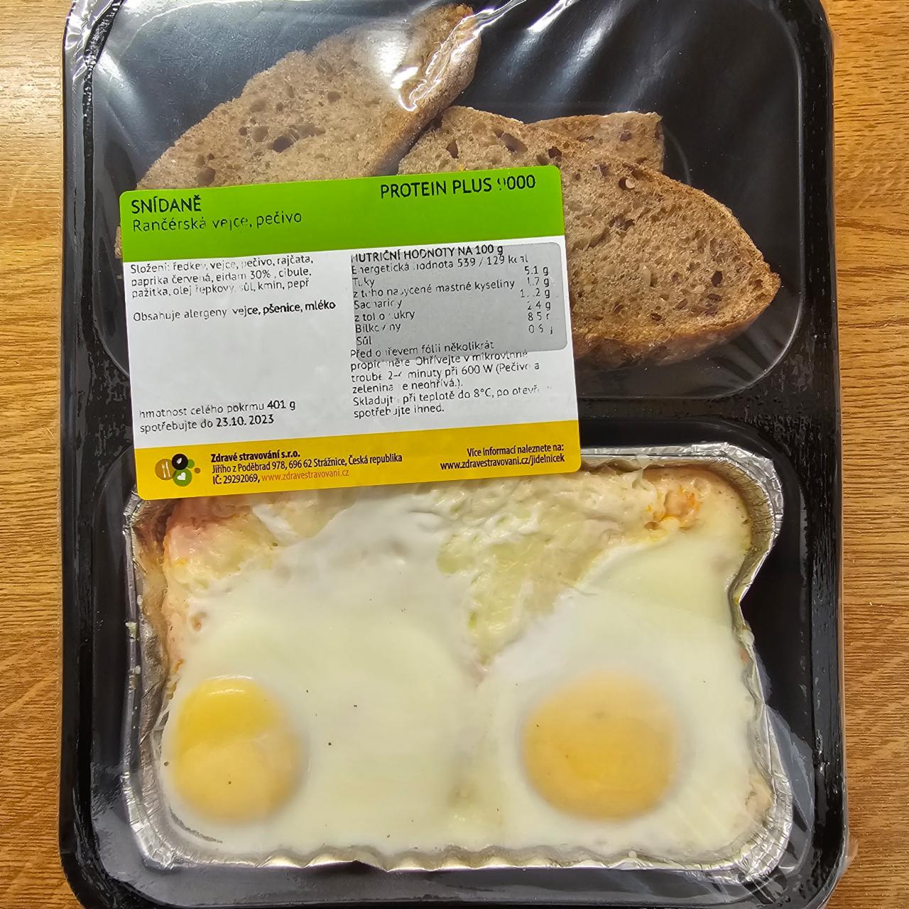 Fotografie - Rančerská vejce, pečivo Zdravé stravování