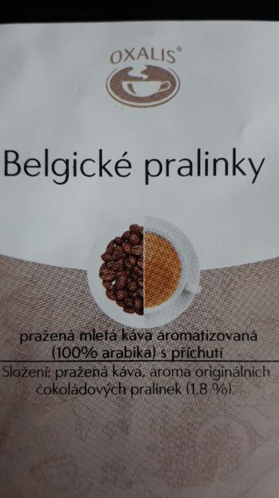 Fotografie - Pražená mletá káva aromatizovaná Belgické pralinky Oxalis