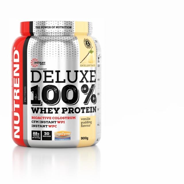 Fotografie - Deluxe 100% whey protein vanilla pudding (pudinková vanilka) Nutrend