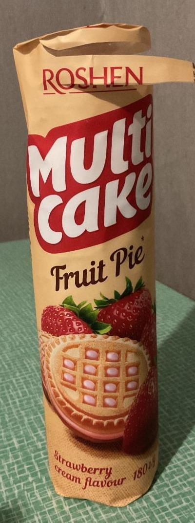 Fotografie - Multi Cake Fruit Pie Strawberry and Cream Filled Biscuits Roshen