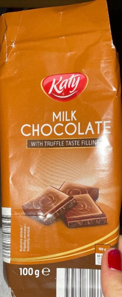 Fotografie - Katy milk chocolate with truffle taste filing
