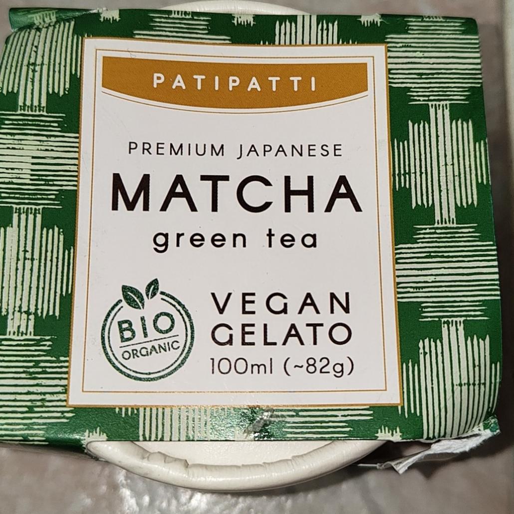 Fotografie - Bio Vegan Gelato Premium Japanese Matcha green tea Patipatti