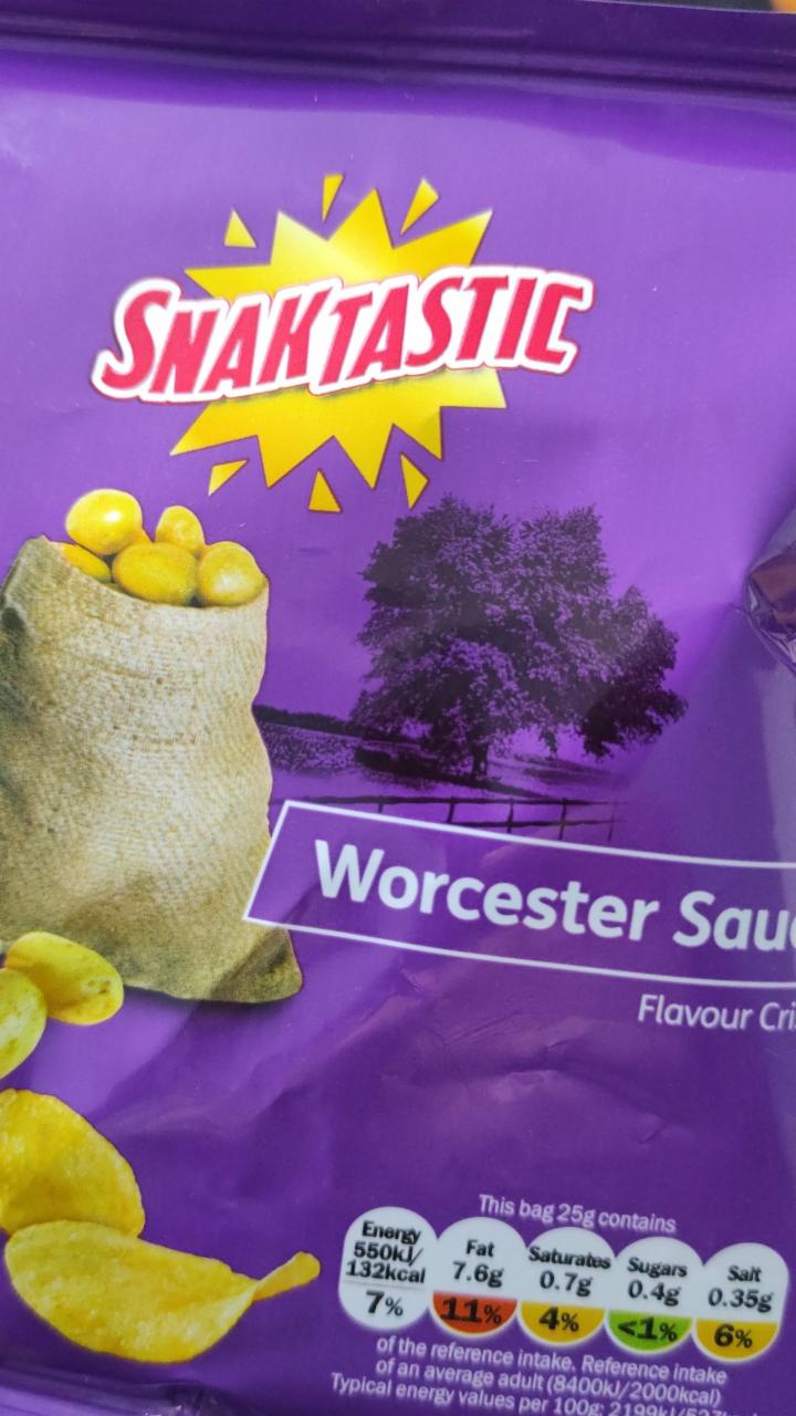 Fotografie - Worcester Sauce Flavoured Crisps Snaktastic