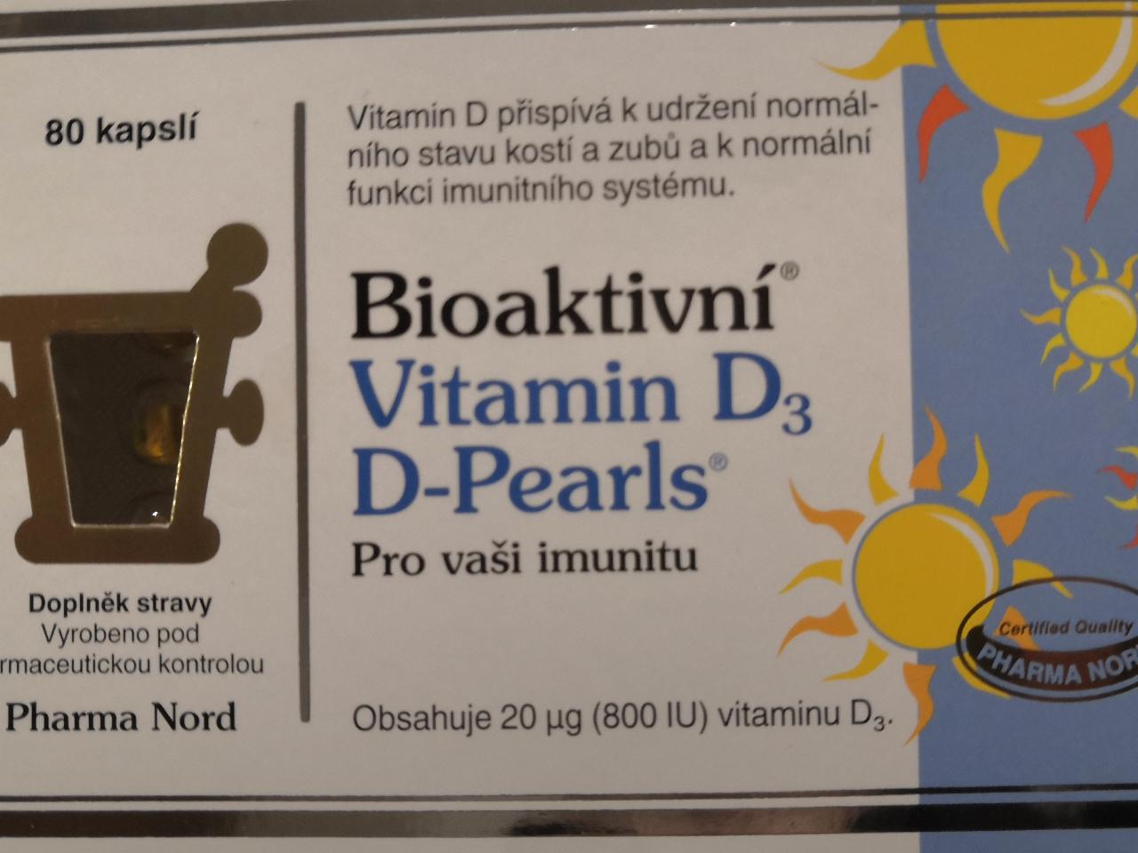 Fotografie - Bioaktivní vitamín D3 D-Pearls