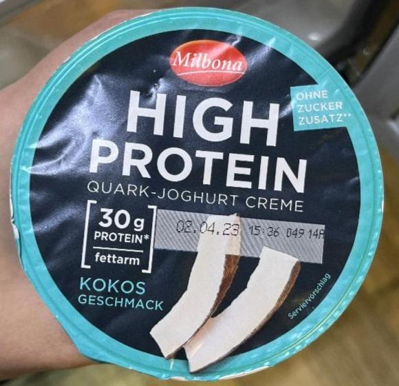 Fotografie - High Protein Quark-Joghurt creme Kokos geschmack Milbona