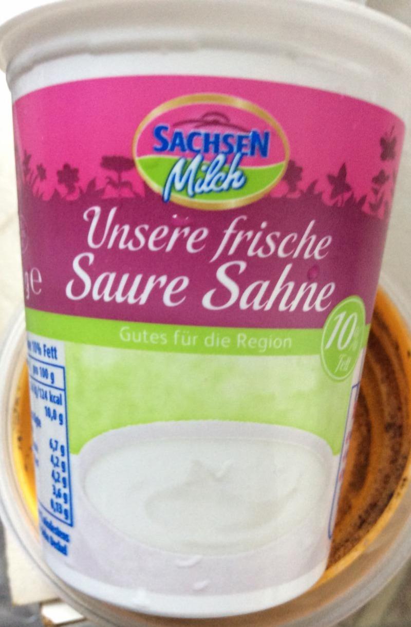 Fotografie - Saure Sahne 10% Sachsen Milch