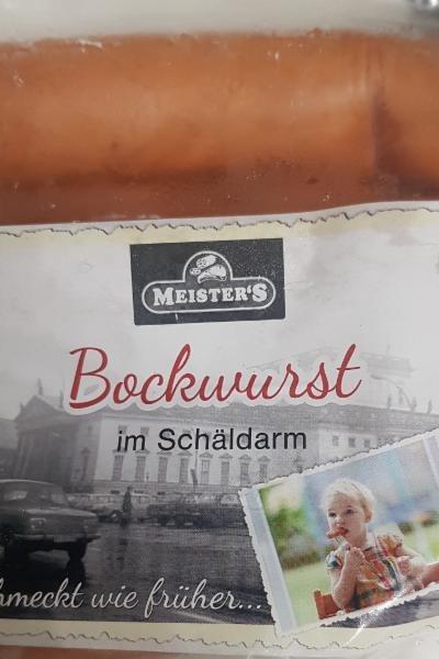 Fotografie - bockwurst im Schäldarm