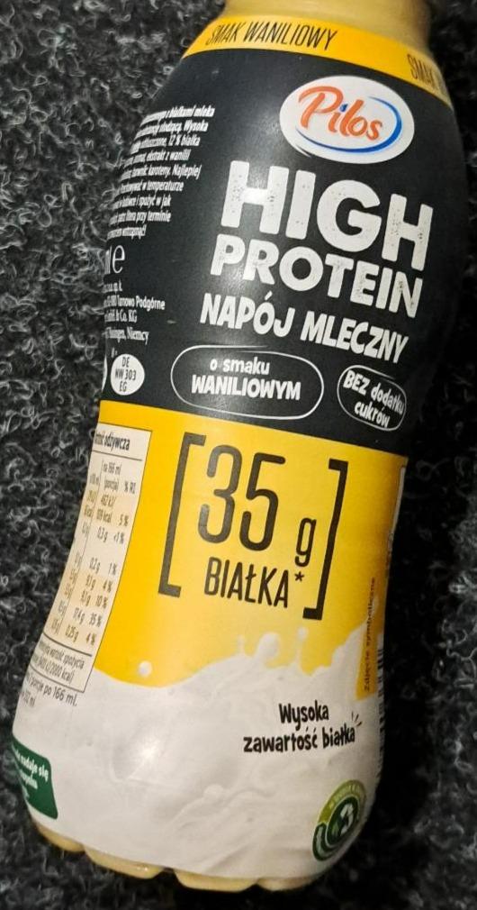 Fotografie - High protein napój mleczny o smaku waniliowym Pilos