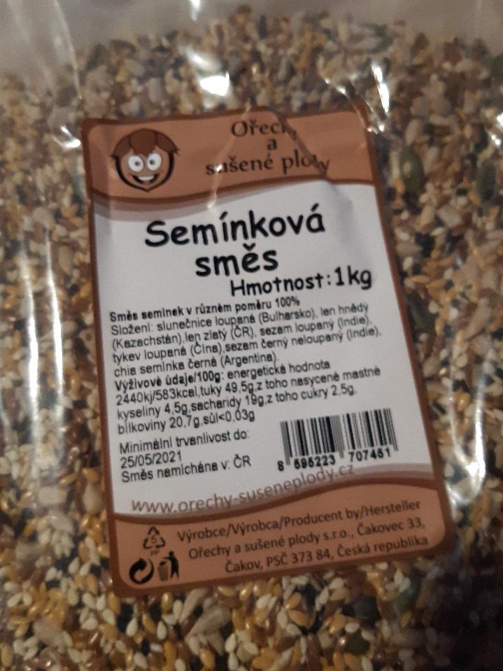 Fotografie - Semínková směs Ořechy a sušené plody