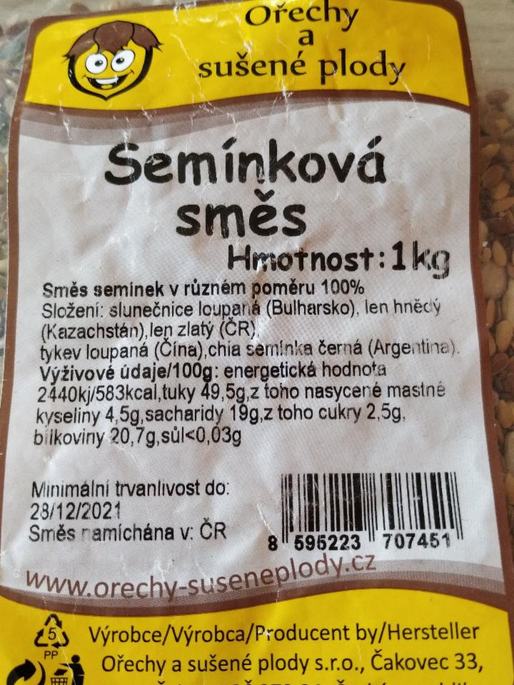 Fotografie - Semínková směs Ořechy a sušené plody