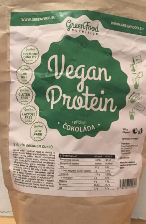 Fotografie - vegan protein s příchutí čokoláda 