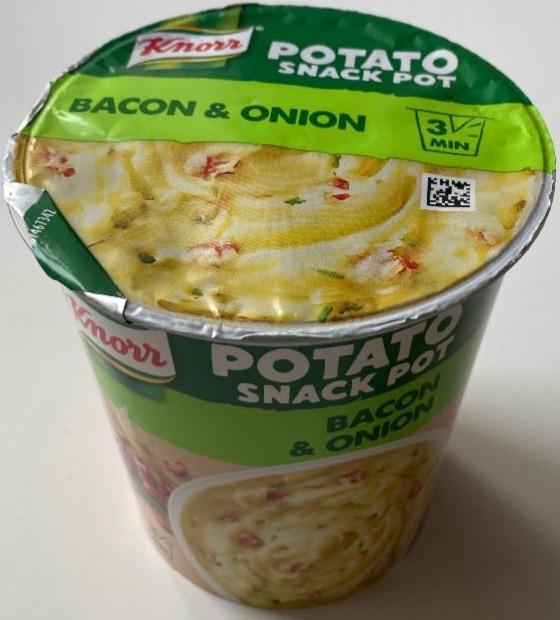 Fotografie - Potato snack pot Bacon & Onion Knorr