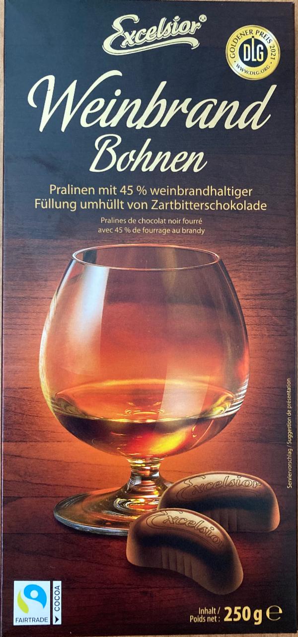 Fotografie - Weinbrand Bohnen Pralinen mit 45% Excelsior