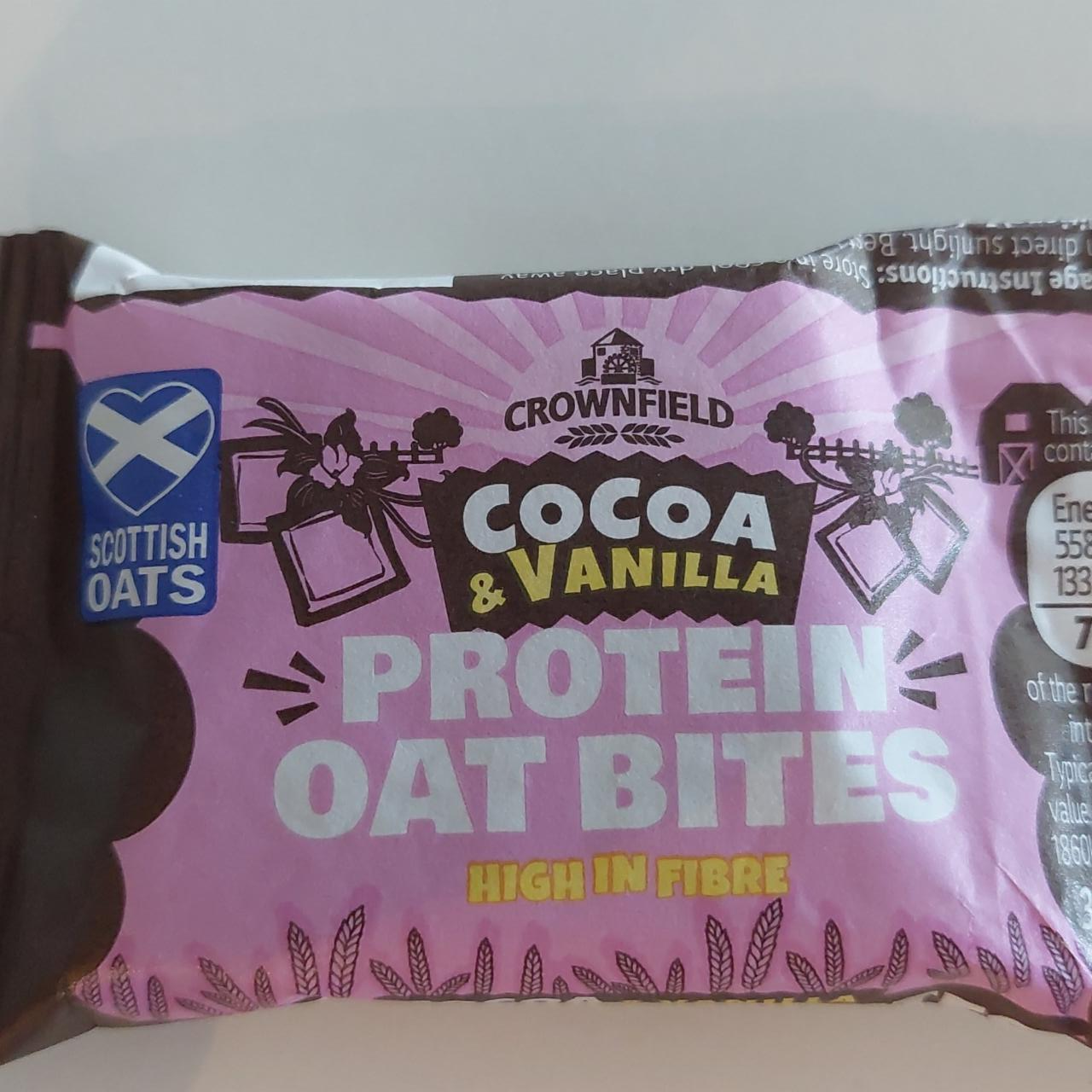 Fotografie - Protein oat bites Cocoa & Vanilla Crownfield