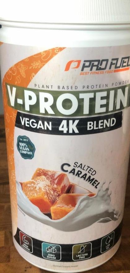Fotografie - V-Protein 4K vegan salted caramel Pro Fuel