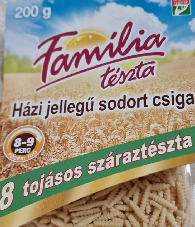 Fotografie - Házi jellegü sodort csiga Tojásos száraztészta Familia tészta